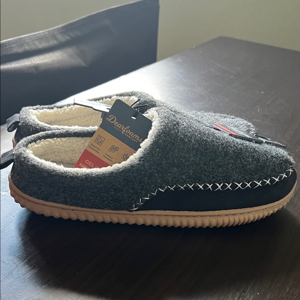 Dearfoams Women’s NWT Charcoal Slippers